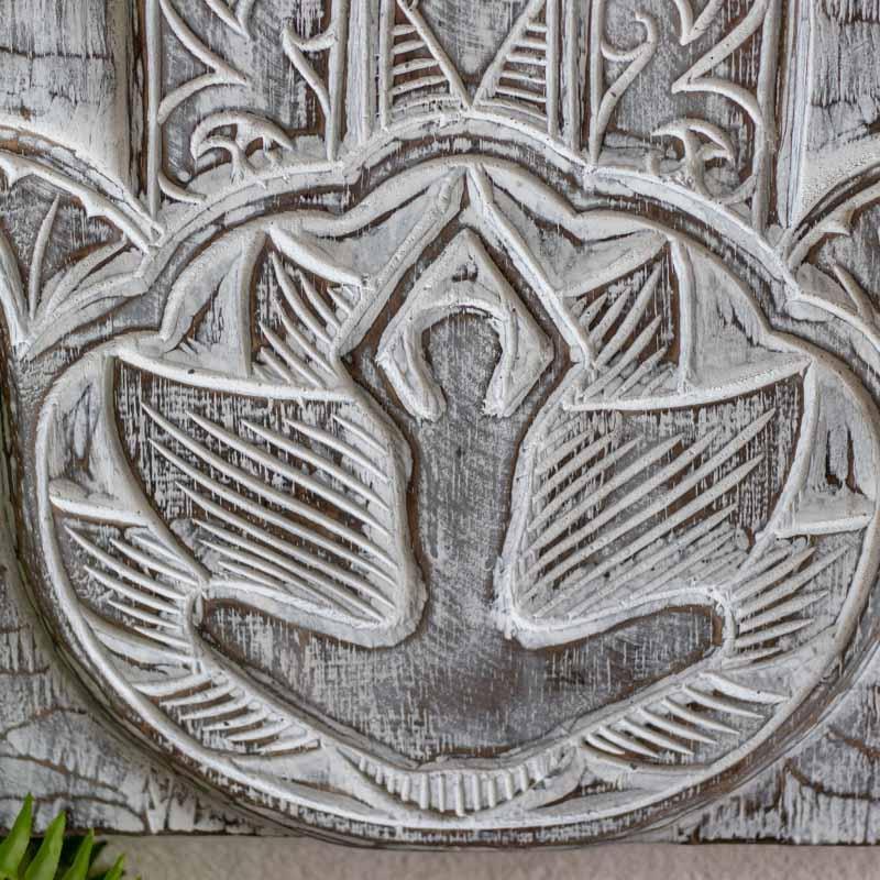 painel madeira entalhado mao hamsa fatima yoga meditacao serenidade templo altar zen terapia decoracao espaco loja artesintonia 02 