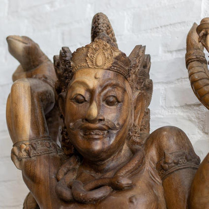 escultura madeira bhima bali india indonesia artesanal entalhada mahabharata loja 05