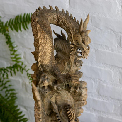 escultura dragoes madeira suar bali indonesia poder  uniao mitologia cultura decoracao loja artesintonia 02