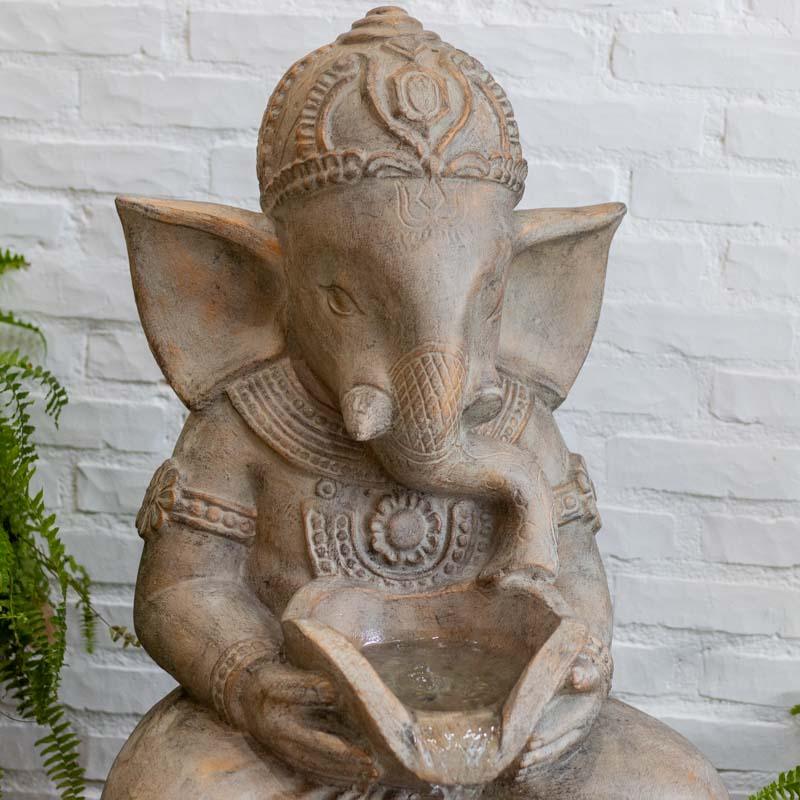 fonte ganesha fibrocimento arte bali indonesia deus prosperidade sabedoria abundancia elefante crianaca hindu espiritalidade altar jardim zen loja artesintonia 02