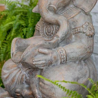 fonte ganesha fibrocimento arte bali indonesia deus prosperidade sabedoria abundancia elefante crianaca hindu espiritalidade altar jardim zen loja artesintonia 04