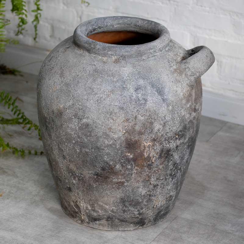 vaso terracota bali perak decoração bali indonésia artesanal jardim casa jardim rustico textura plantas flores estilo boho coleção prata bronze loja artesintonia 03