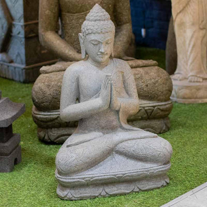escultura pedra rio buda meditacao zen nirvana decoracao jardim garden iluminacao flores mudras yoga loja artesintonia 01