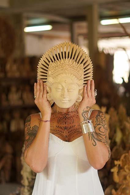 artesanato de divindades hinduísmo importados de Bali.