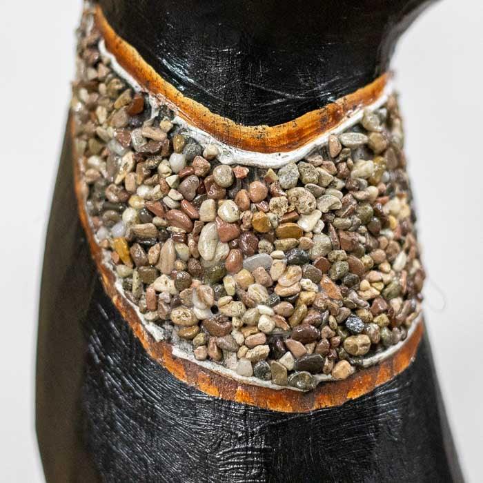 Esculturas animais decorativas feita à mão esculpidos em madeira natural de Bali 