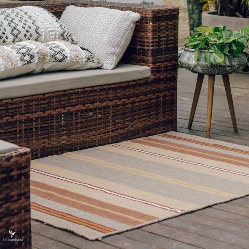 tapete tapetes tapeçaria kilim dupla face indiano artesanal handmade home decor artesintonia 4