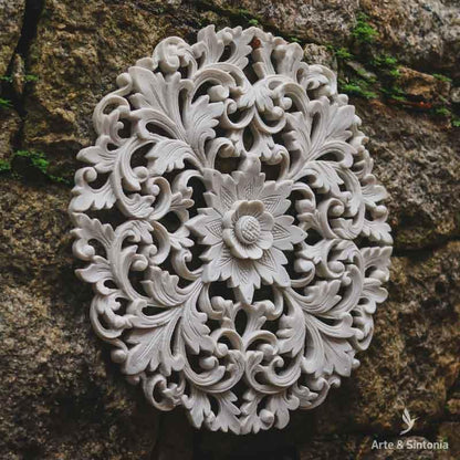 mandala flora paredes marmorite marmore decoracao jardim ambientes externos exteriores objetos garden artesanatos brasileiro floral 7