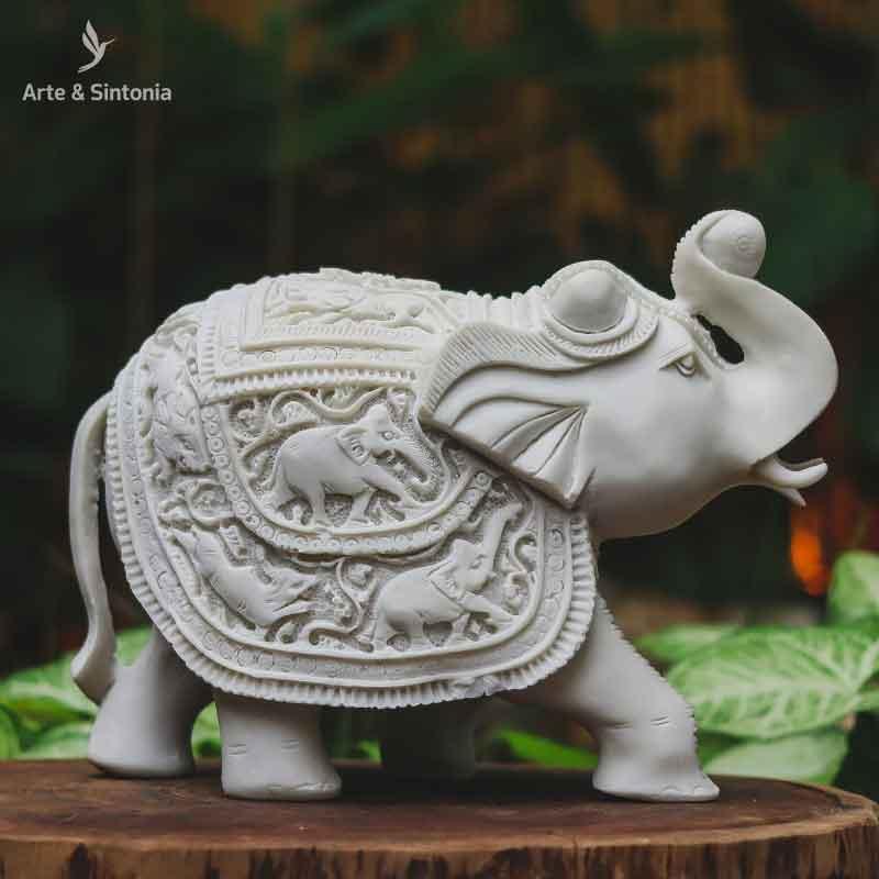 escultura estatua estatueta elefante marmorite po de marmore objetos decorativos indianos artesanato minas gerais animais home decoration decoracao casa artesintonia 1
