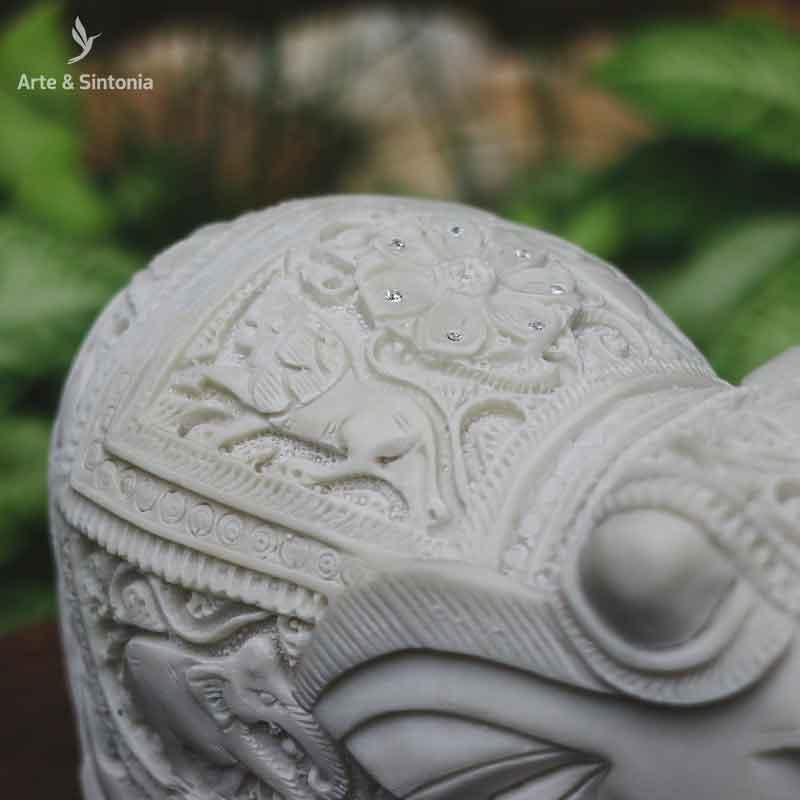 escultura estatua estatueta elefante marmorite po de marmore objetos decorativos indianos artesanato minas gerais animais home decoration decoracao casa artesintonia 6