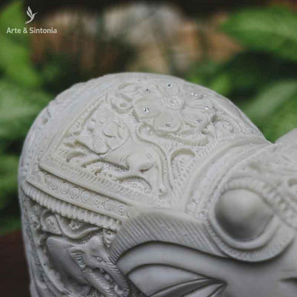escultura estatua estatueta elefante marmorite po de marmore objetos decorativos indianos artesanato minas gerais animais home decoration decoracao casa artesintonia 6