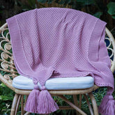 mantas artesanais artesanatos brasileiros home decor decoracao casa artigos artesanais textil tricot trico trama lisa rosa artesintonia 1