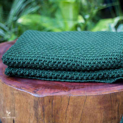 mantas artesanais artesanatos brasileiros home decor decoracao casa artigos artesanais textil tricot trico trama lisa verde artesintonia 6