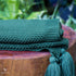 mantas artesanais artesanatos brasileiros home decor decoracao casa artigos artesanais textil tricot trico trama lisa verde artesintonia 5