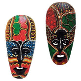 mascara lombok par madeira entalhada colorida zen decor bali indonesia artesintonia 1