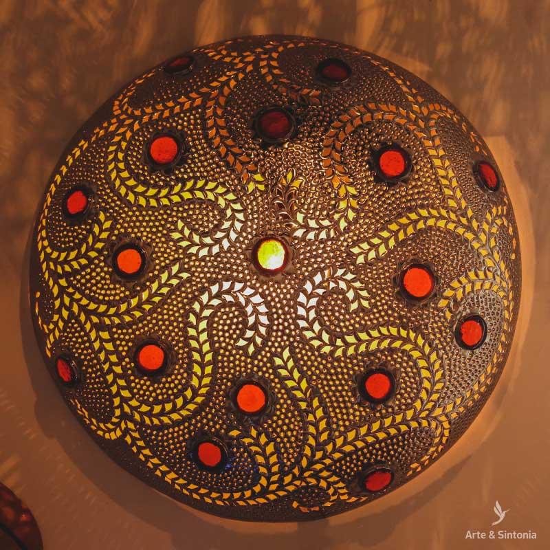 arandela-decorativa-redonda-china-laranja-eletrica-round-wall-sconce-moroccan-carved-style