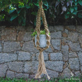 Suporte para Plantas de Pendurar macrame decoração vasos trançado artesintonia