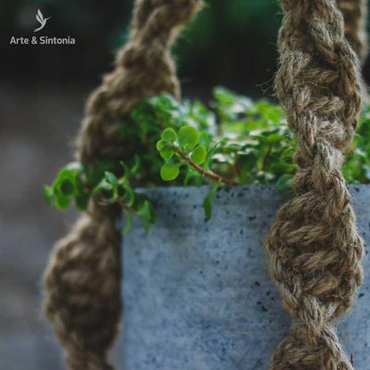 Suporte para Plantas de Pendurar macrame decoração vasos trançado