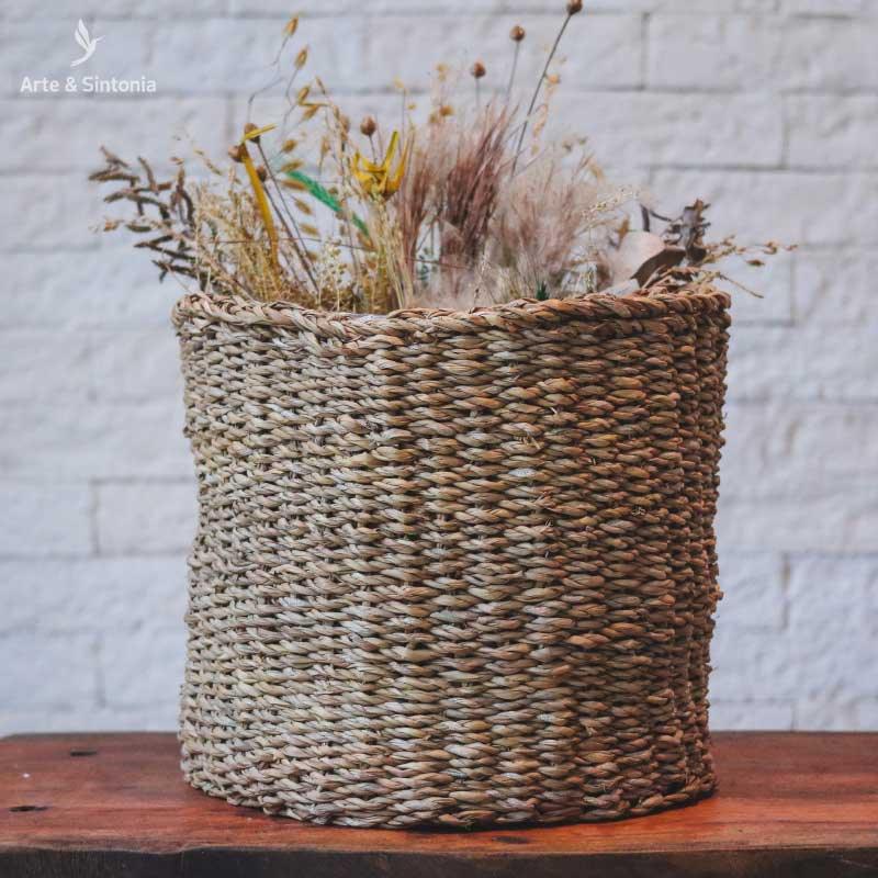 cestaria para vasos plantas plantinhas decoracao fibras naturais fibra natural artesintonia fiber artesintonia 6