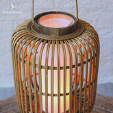 luminaria abajur de chao canto sala decoracao luminaria iluminacao natural fibras naturais decoracao casa artesintonia madeira bambu bamboo 3
