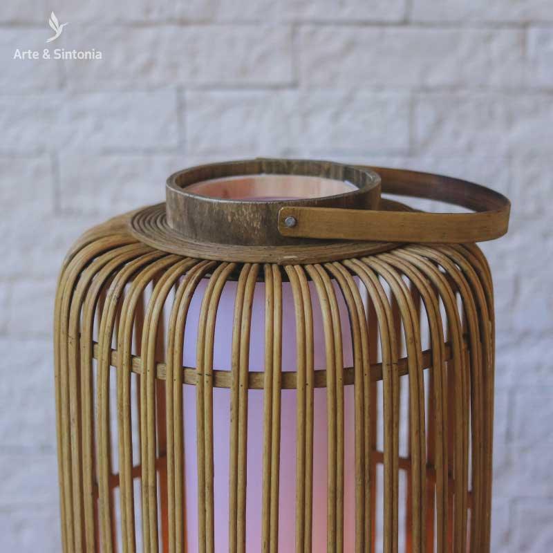 luminaria iluminaria abajur de chao decoracao artesintonia boho fibras naturais artesintonia natural home decoration bambu moderno 2