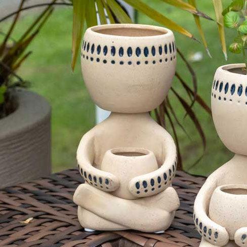 Vaso Boneco de Cerâmica 20cm - Arte &amp; Sintonia ceramica, Garden, lancamentos, Vaso, Vasos