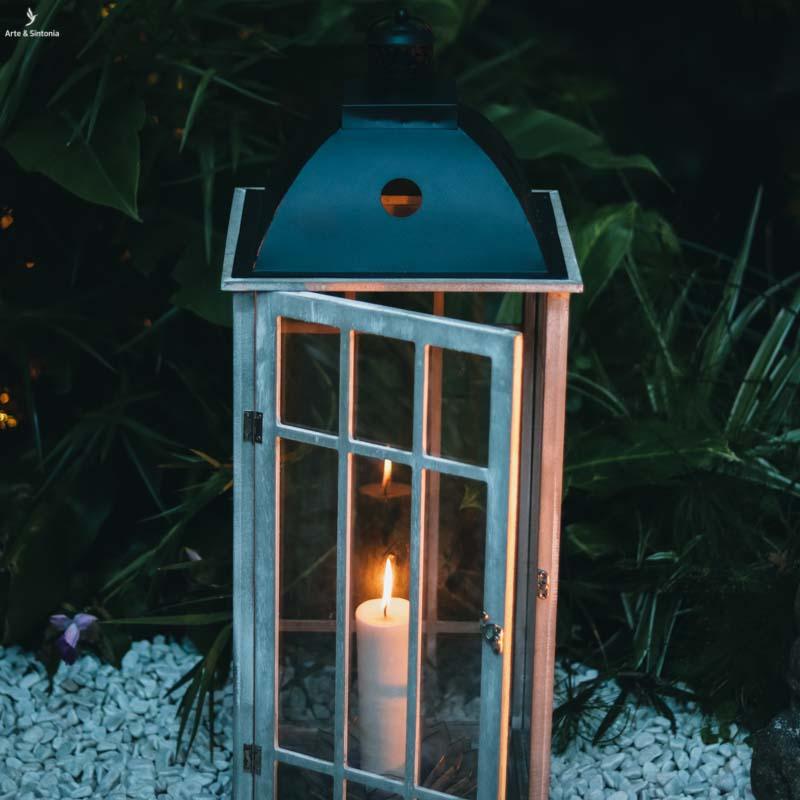 lanterna decorativa indiana porta velas candle holder madeira ferro vidro marry luminaria home decor artesintonia 3