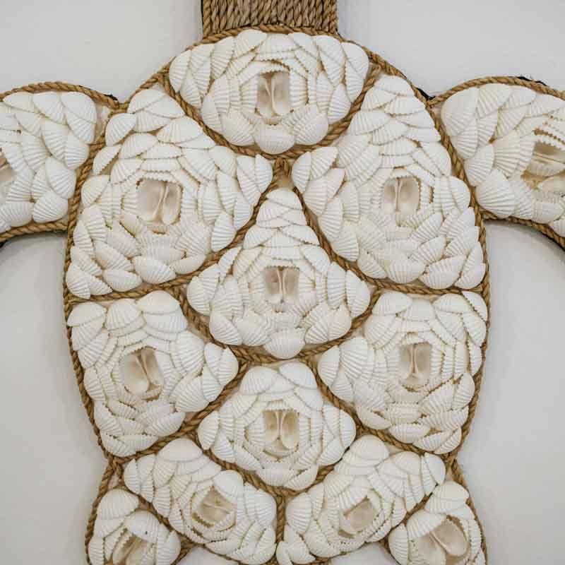 tartaruga conchas búzios animal balinês indonésia decorativo parede painel quadro arte art turtle shell loja online artesintonia