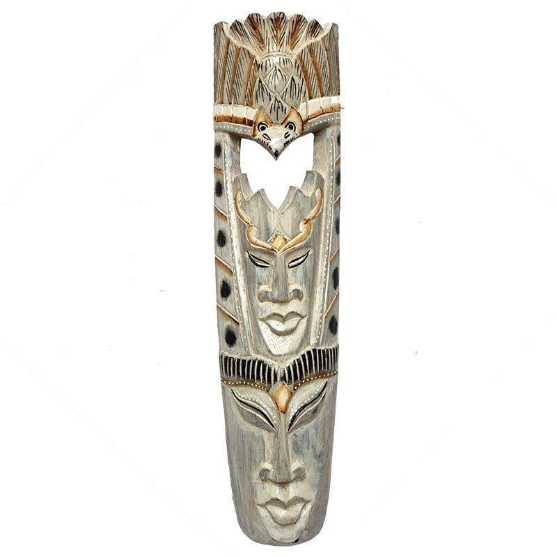 mascara decorativa antique madeira patina faces bali indonesia decor artesintonia 1
