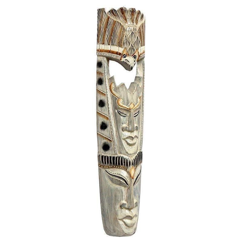 mascara decorativa antique madeira patina faces bali indonesia decor artesintonia 2