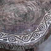 mesa centro madeira decorativa étnica étnico étnicos bali balinês balinesa decor decoração decoration arte artesanato handmade wood pátina home house decor