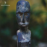 escultura antik madeira corpo primitivo na base home decor decoracao etnica artesanal artesanato artesintonia artifact 5
