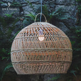 luminaria redonda gorda  fibras naturais home decor decoracao balinesa bali artesanal artesanato indonesia artesintonia 1