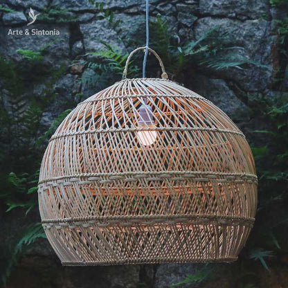 luminaria redonda gorda  fibras naturais home decor decoracao balinesa bali artesanal artesanato indonesia artesintonia 1