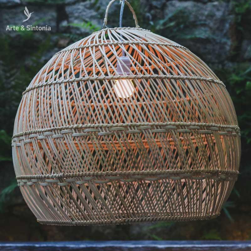 luminaria redonda gorda  fibras naturais home decor decoracao balinesa bali artesanal artesanato indonesia artesintonia 4