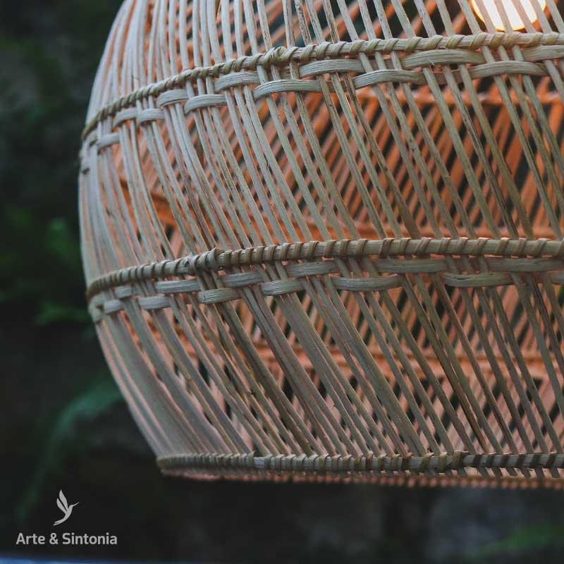 luminaria redonda gorda  fibras naturais home decor decoracao balinesa bali artesanal artesanato indonesia artesintonia 3