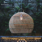 luminaria redonda gorda  fibras naturais home decor decoracao balinesa bali artesanal artesanato indonesia artesintonia 2