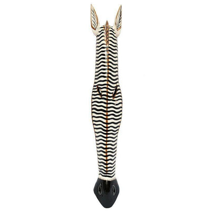 mascara zebra listrada preto branco bali artesintonia decor madeira entalhada 1