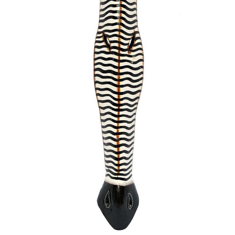 mascara zebra listrada preto branco bali artesintonia decor madeira entalhada 2