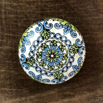 214291 puxador indiano decorativo azul verde arabescos floral gaveta ceramica artesintonia decoracao indiana india 4