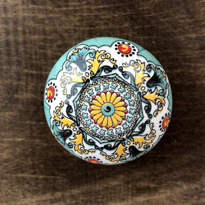 214294 puxador indiano artesanato decor indiana verde arabescos floral artesintonia decoracao ceramica mandala 3