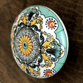 214294 puxador indiano artesanato decor indiana verde arabescos floral artesintonia decoracao ceramica mandala 4