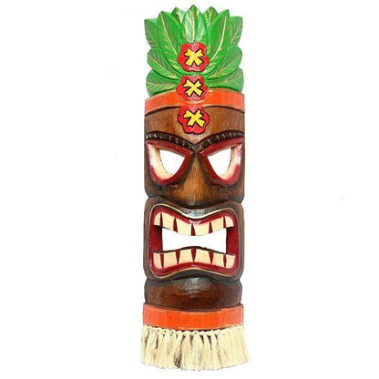 mascara carranca hawaiana tiki hula hula hawai bali indonesia madeira entalhada colorida artesintonia 1