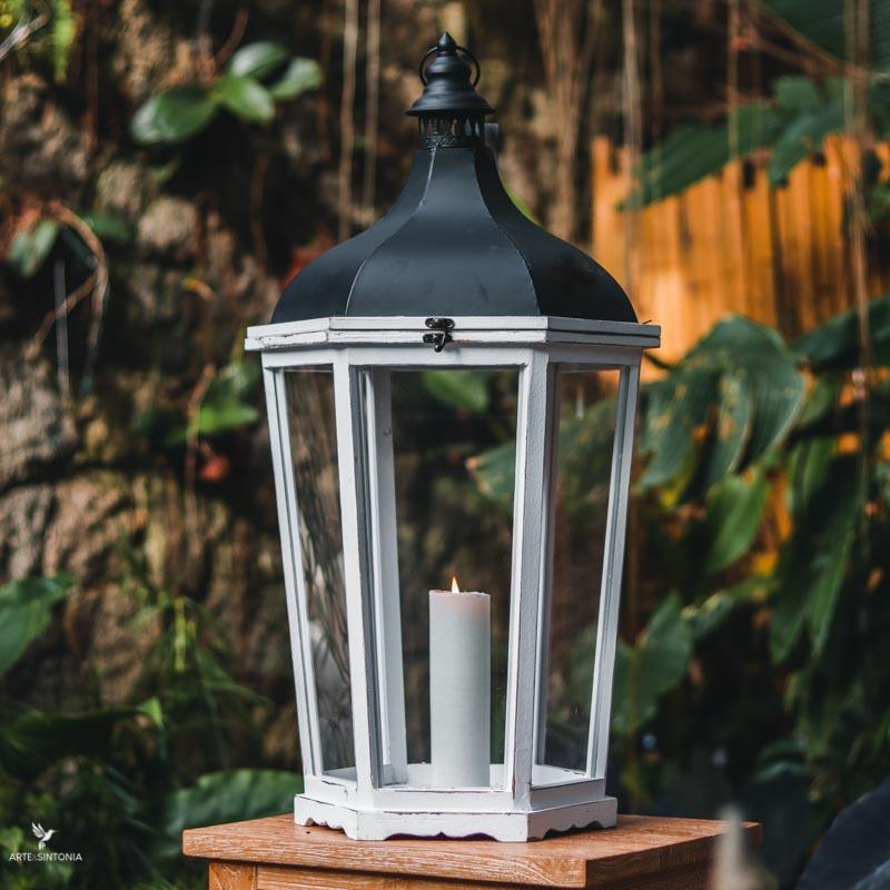 lanterna decorativa porta velas candle madeira metal vidro luminaria home decor handmade artesanal china artesintonia 4