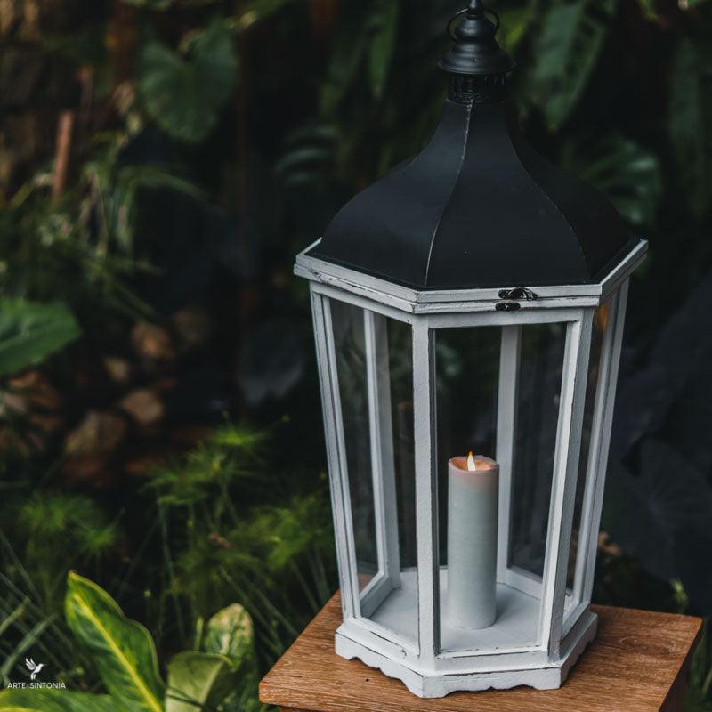 lanterna decorativa porta velas candle madeira metal vidro luminaria home decor handmade artesanal china artesintonia 5