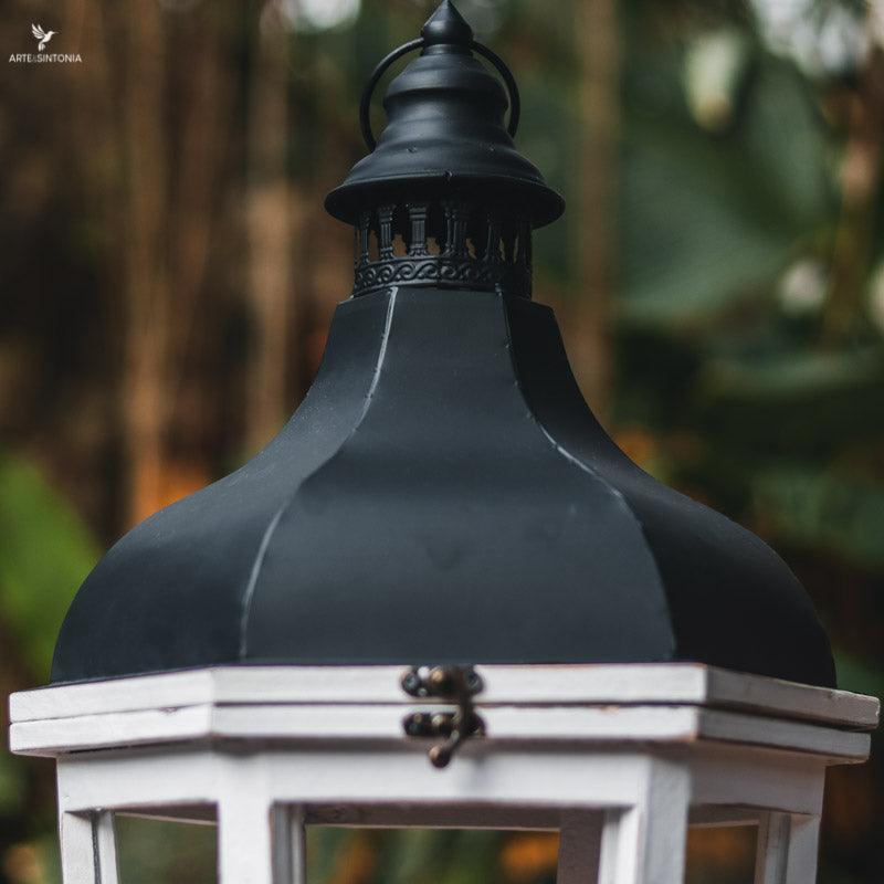 lanterna decorativa porta velas candle madeira metal vidro luminaria home decor handmade artesanal china artesintonia 6