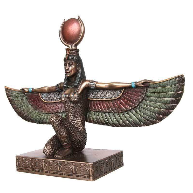 escultura decorativa deusa egipcia resina isis egito decor artesintonia 1