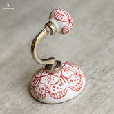 cabideiros paredes ceramica versateis suportes ambientes decorativos funcional decoracao artesanatos indiano decorativo flowers florais vermelho azul branco red blue white minimalista minimalist artesintonia 4