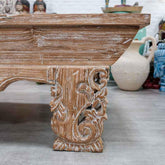 mesa madeira teka rustic asian coffee rústico boho artístico móveis balineses indonésia loja artesintonia compre
