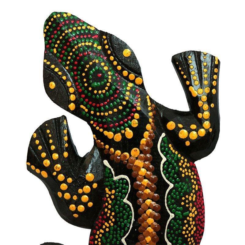 lagarto gecko bali colorido madeira indonesia decoracao artesintonia 3