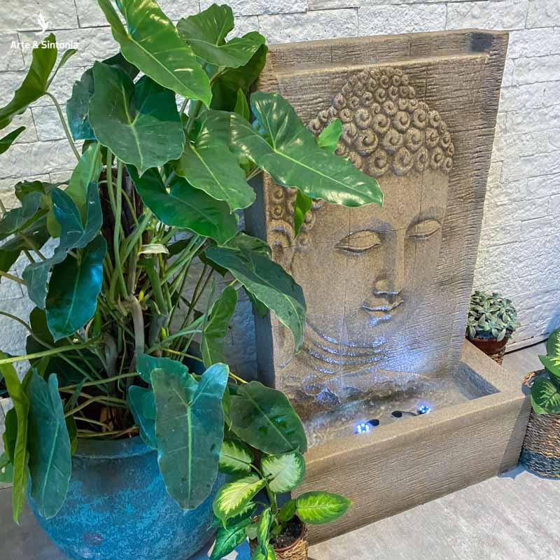 fonte buda decoracao fibrocimento marmorite po pedra decoration garden jardim agua water fountain buddha paredao grande cascata artesintonia living fengshui 7